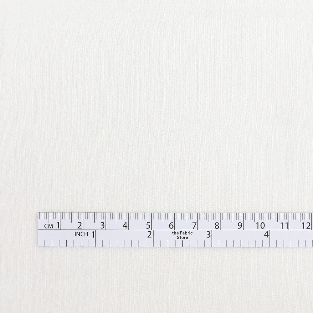 Narrow Linen Voile - White