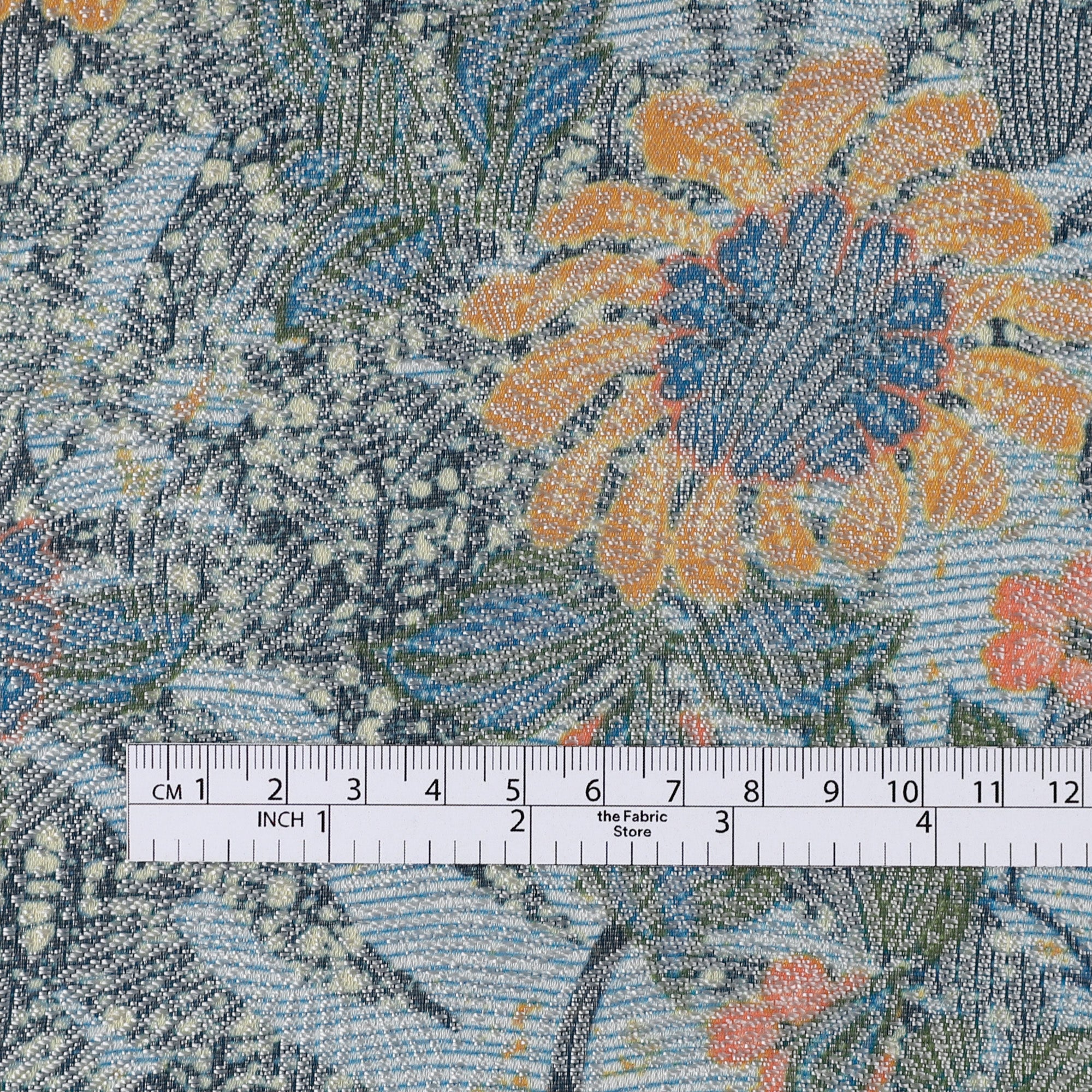 Lustrous Thread Sunflower Jacquard - Blue Mix – The Fabric Store