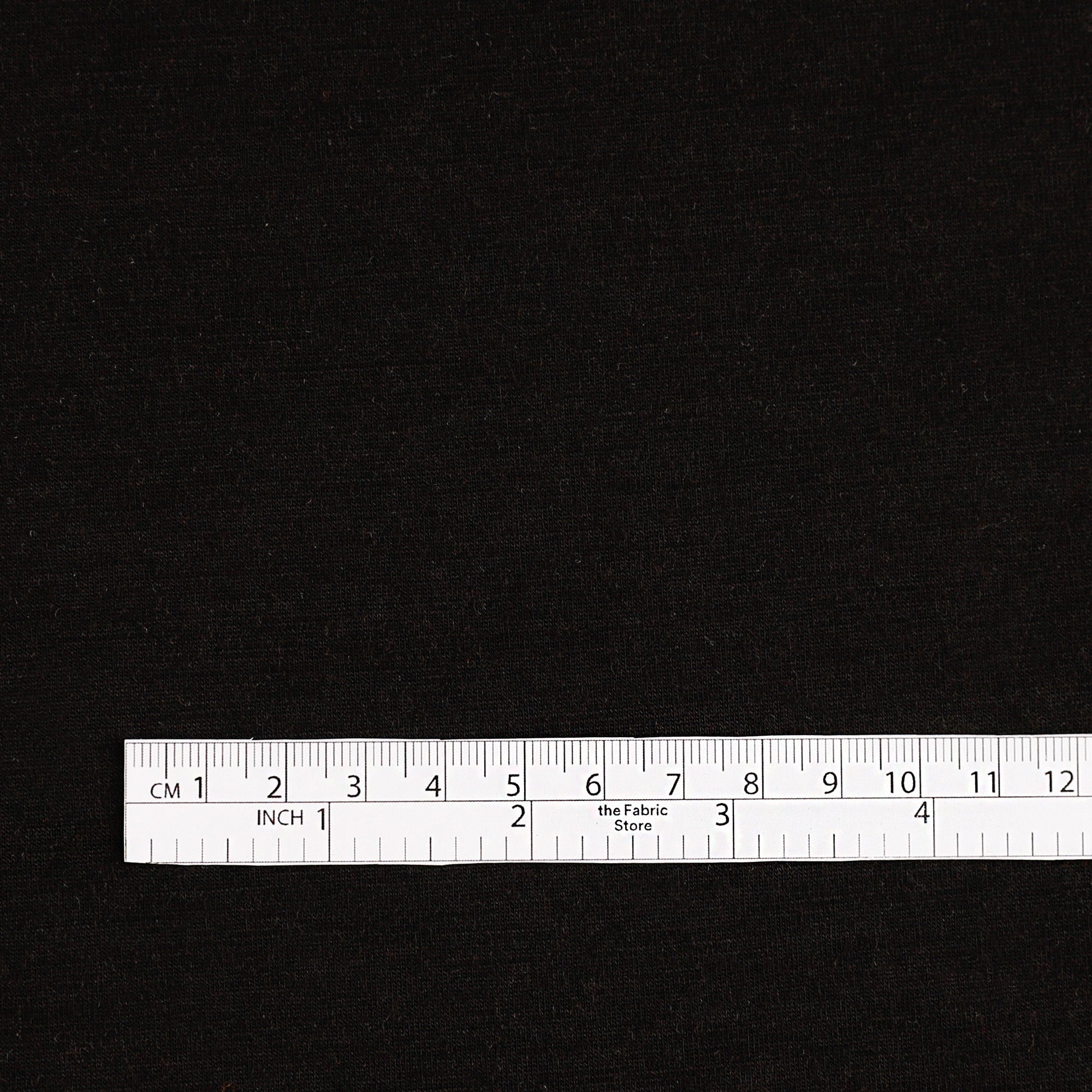 Midweight Pure Merino Interlock - Black