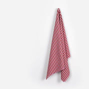 Gingham Cotton Poplin - Pomegranate
