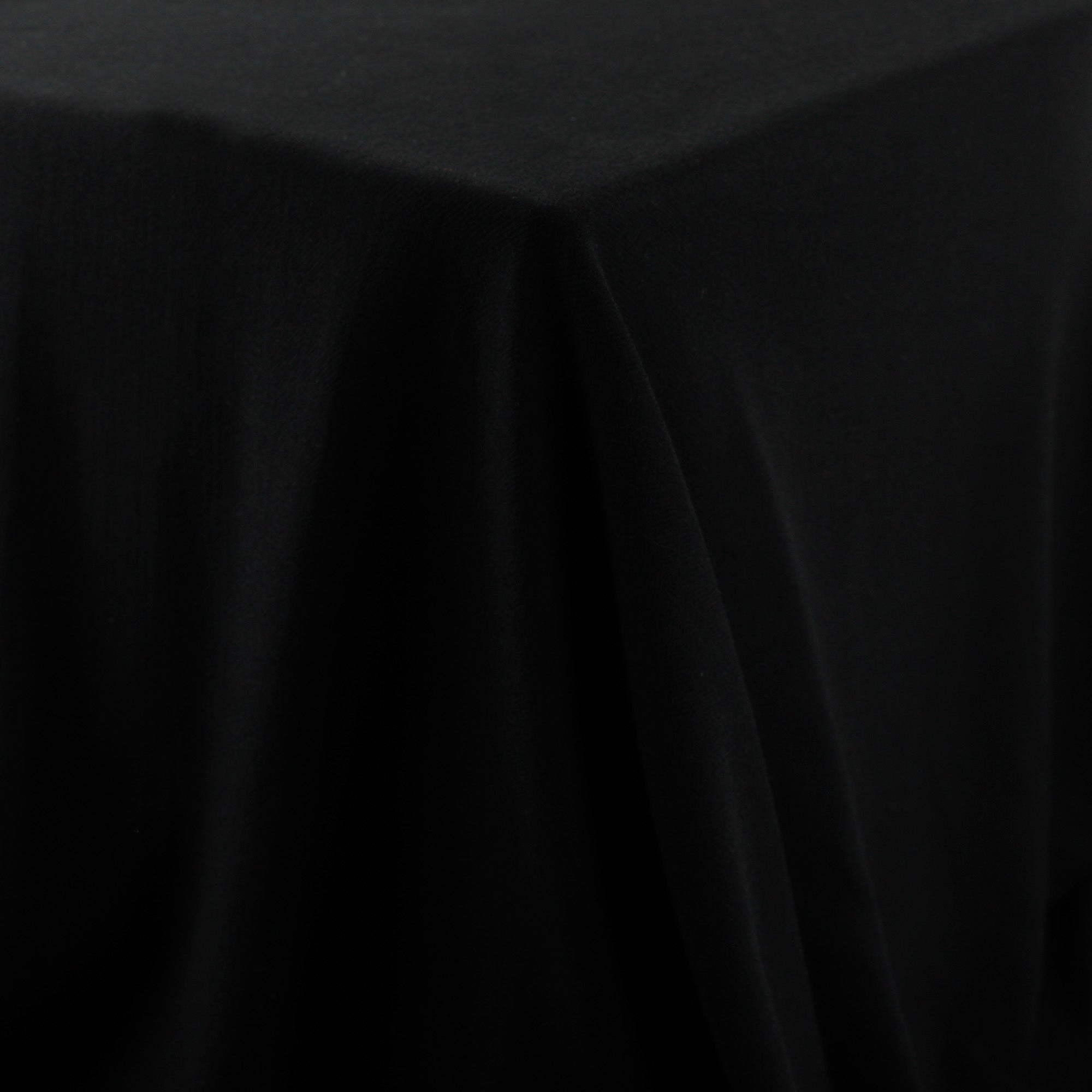 Merino Herringbone Sweatshirting - Black (Pieces)