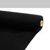 Merino Herringbone Sweatshirting - Black (Pieces)