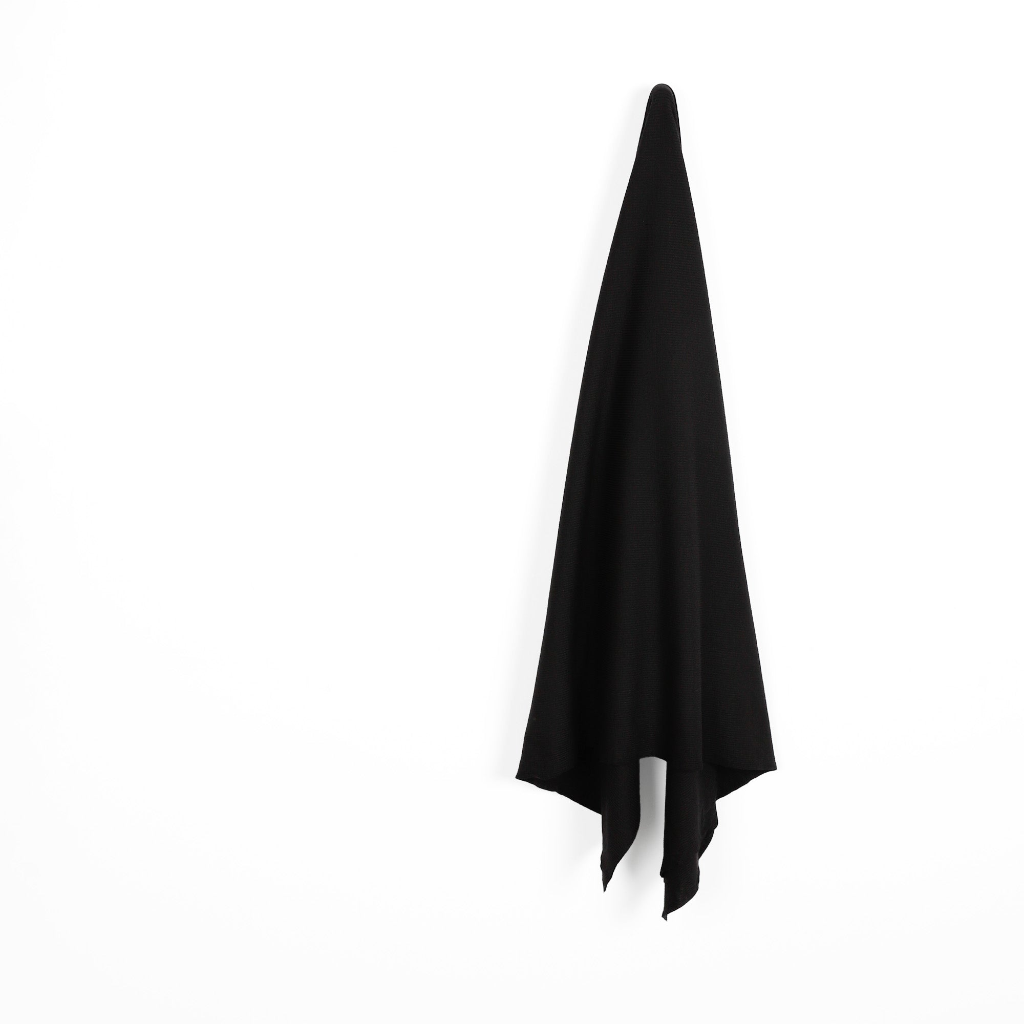 Merino / Poly 2x1 Rib - Black