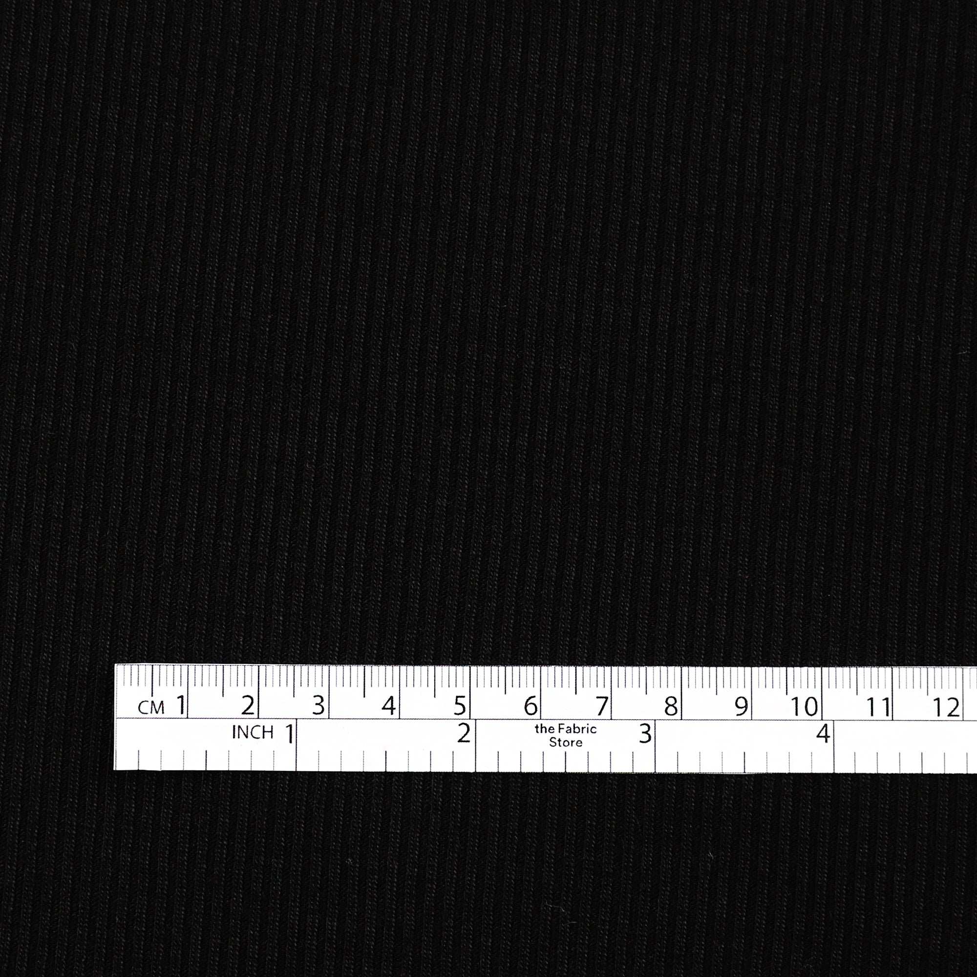 Merino / Poly 2x1 Rib - Black