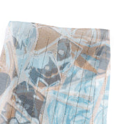 Mosaic Metallic Pinstripe Silk Georgette - Bronze / Blue