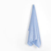 Silver Pinstripe Cotton Shirting - Blue