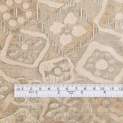 Flower Tiles Metallic Jacquard - Gold