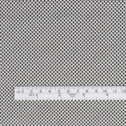 Micro Dot Stretch Cotton - Black