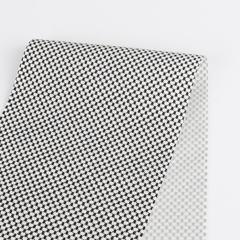 Micro Dot Stretch Cotton - Black