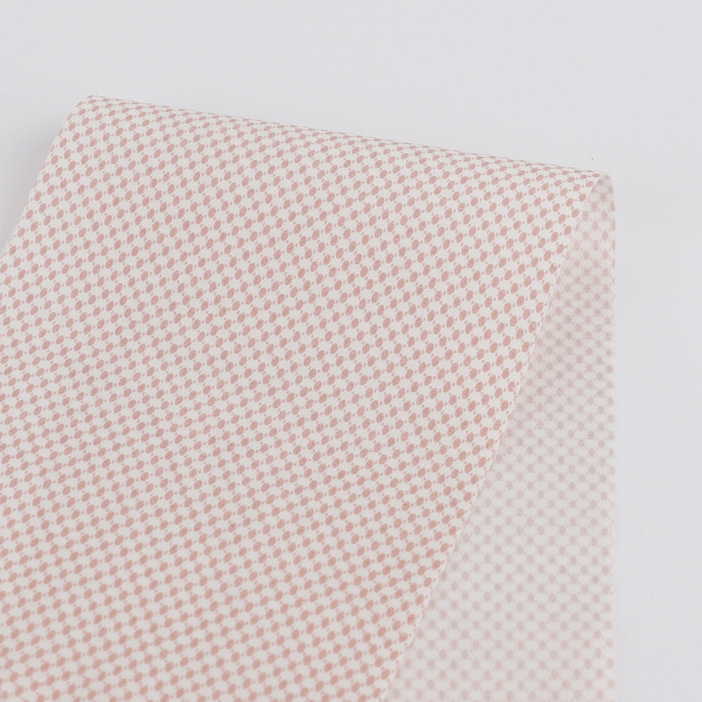 Micro Dot Stretch Cotton - Rose