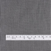 Micro Gingham Cotton Shirting - Black