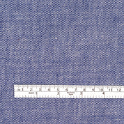 Midweight Cotton/Linen Chambray Twill - Bright Indigo
