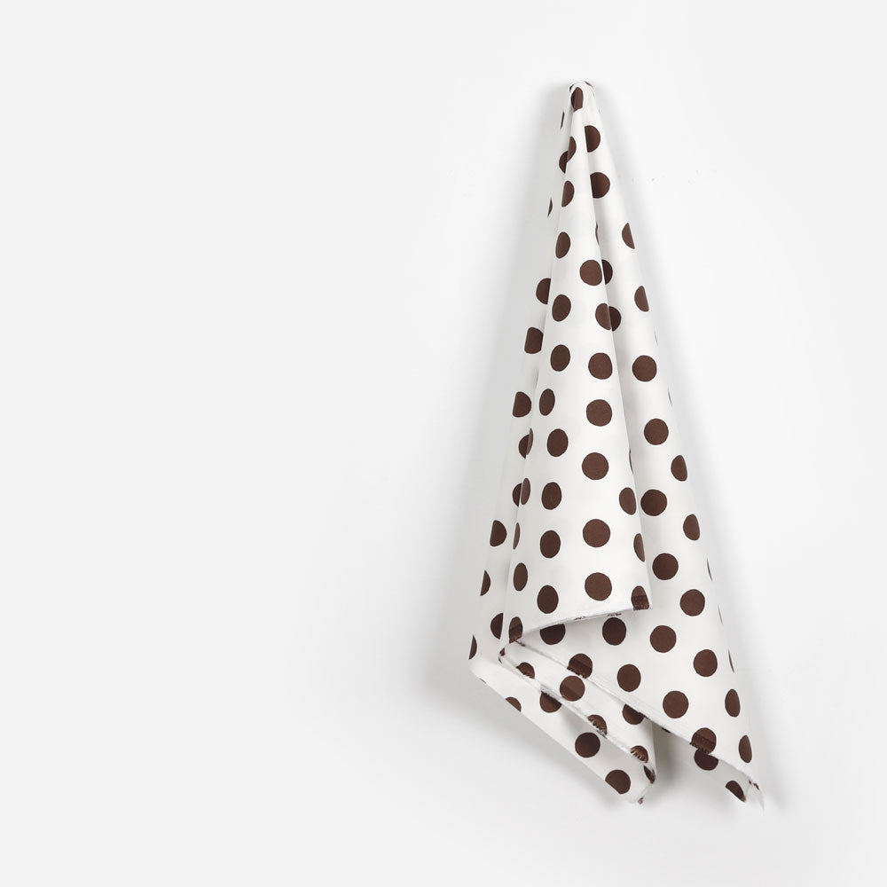 Big Spot Stretch Cotton - Carob