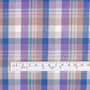 Plaid Cotton Shirting - Lavender