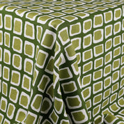 Painted Squares Linen - Avocado