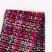 Poly Blend Tweed - Pink Rainbow (remnant)