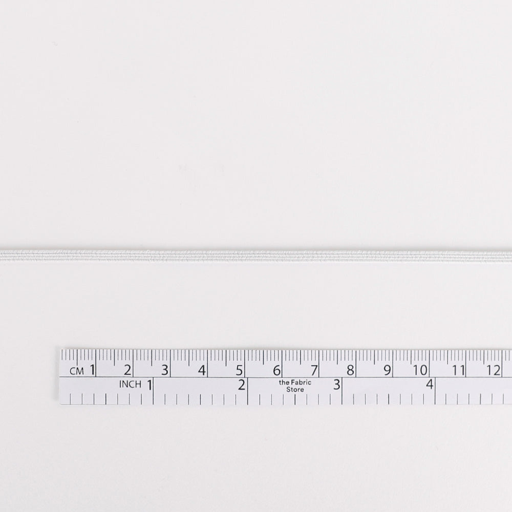 Braided Elastic 3mm - White