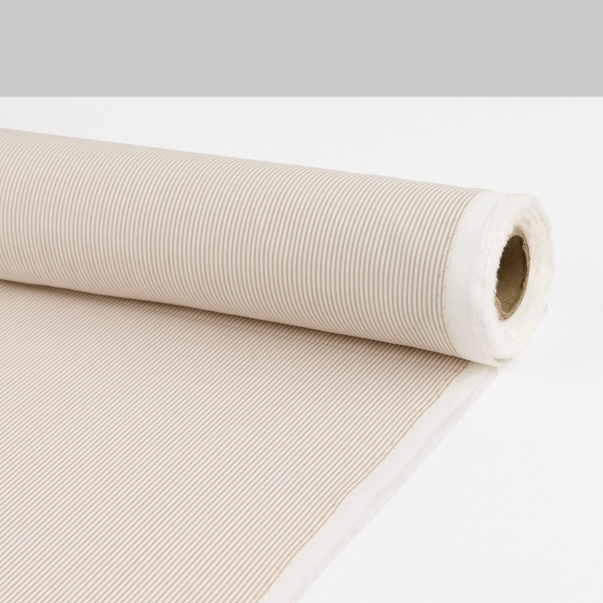 Small Candy Stripe Cotton - Crema