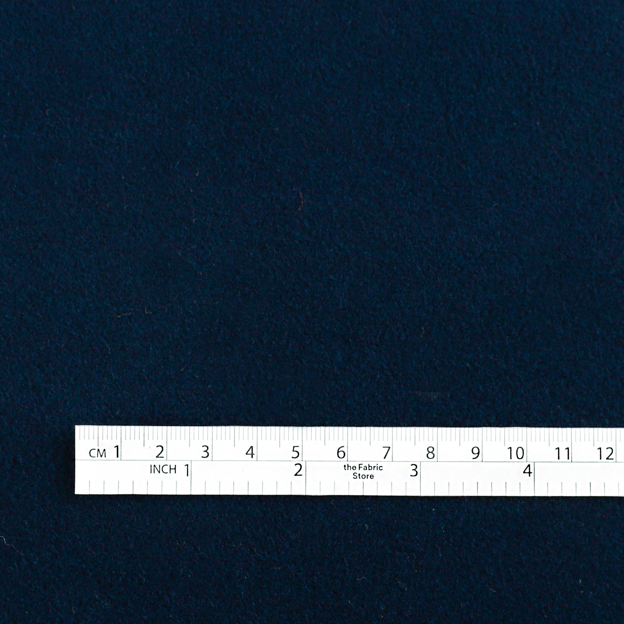 Virgin Wool / Poly Melton Coating - Dark Navy