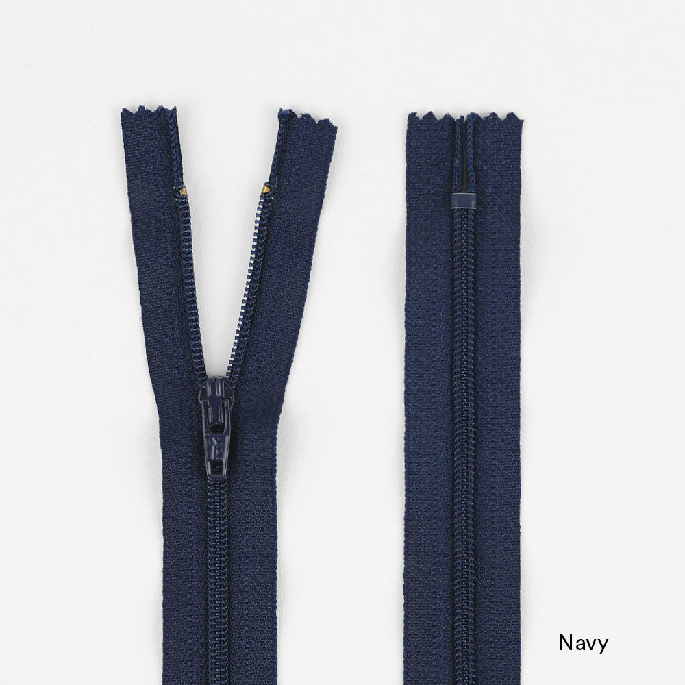 Dress Zips - 18cm - Navy