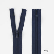 Dress Zips - 18cm - Navy