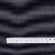 Sheer Weft Stripe Silk / Cotton - Navy