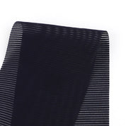 Sheer Weft Stripe Silk / Cotton - Navy