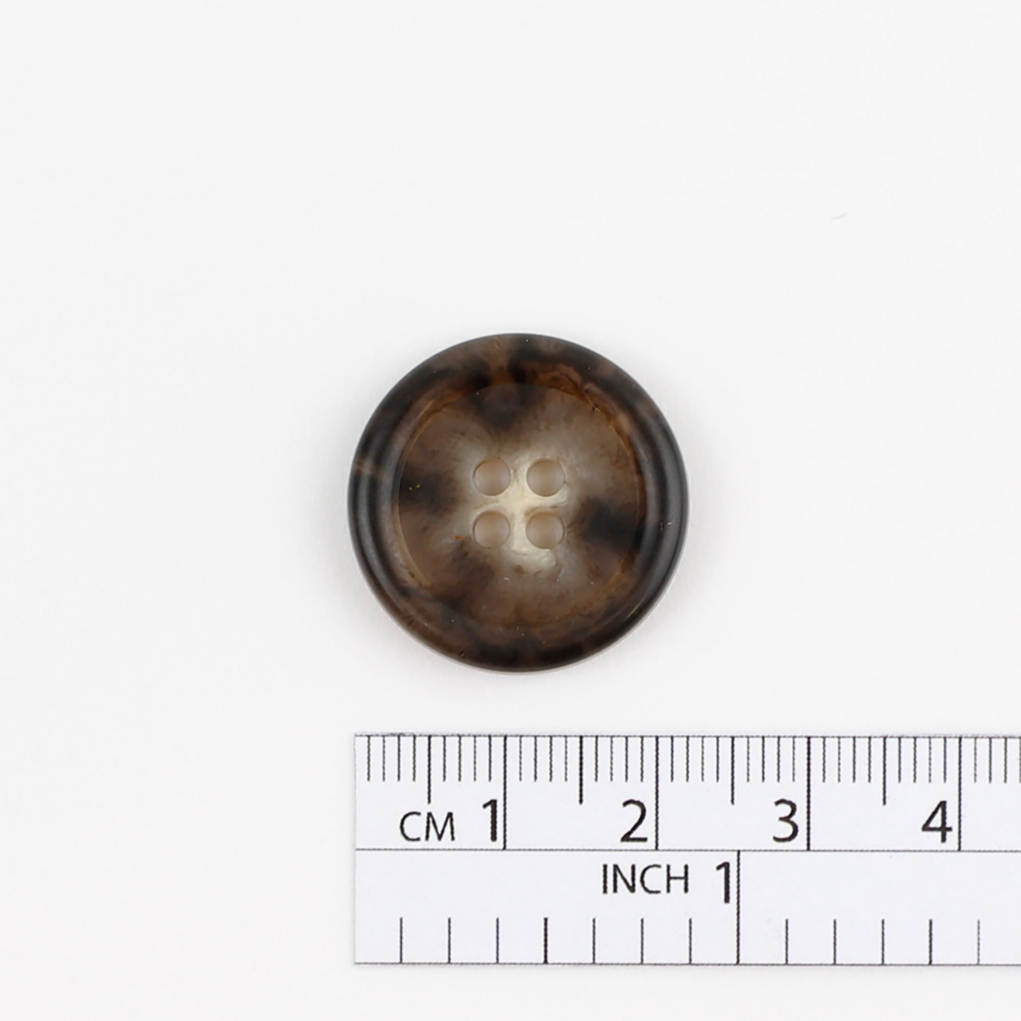 Flat Rim Button 36L - Cocoa