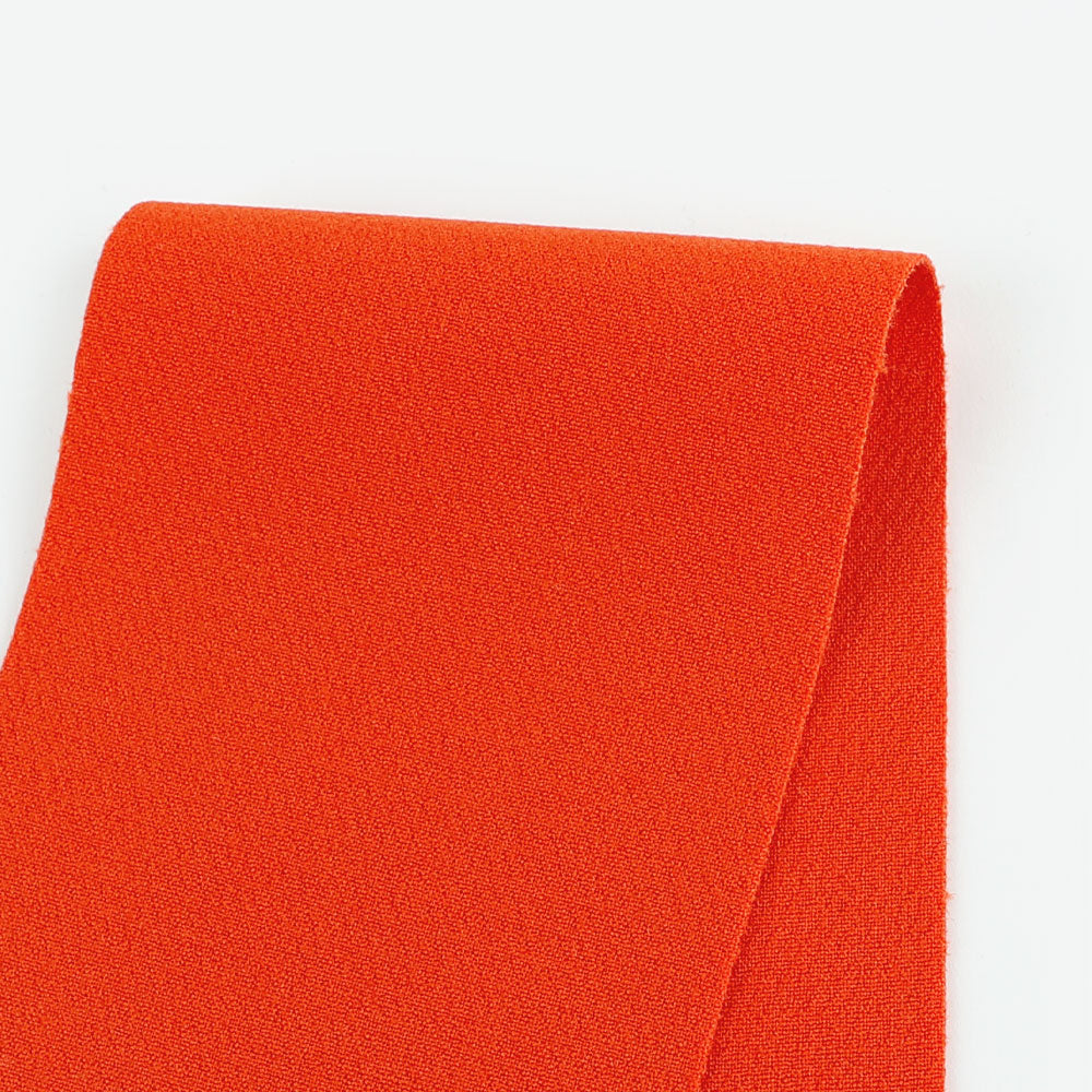 Heavyweight Stretch Wool / Poly Suiting - Firethorn