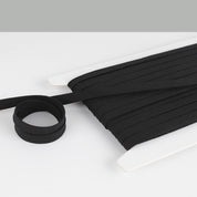Organic Linen Bias Binding - Black