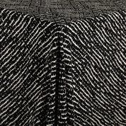 Diagonal Cobblestone Viscose Challis -Black Vanilla