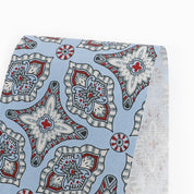 Ornate Cotton Twill - Ceil Blue Mix
