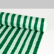 Watermelon Stripe Cotton Dobby - Green