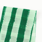 Watermelon Stripe Cotton Dobby - Green