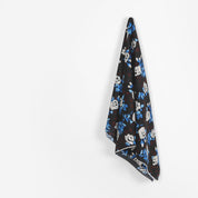 Painterly Rose Cotton Voile - Cornflower