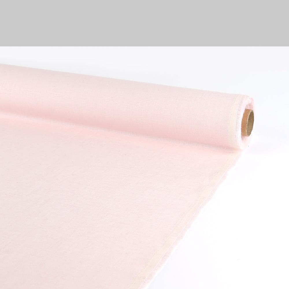 Slubby Linen - Powder Pink