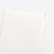 Peached Stretch Cotton Sateen - White