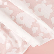 Sheer Peony Jacquard - White