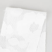 Sheer Peony Jacquard - White