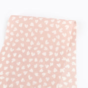 Small Heart Crepe Back Satin - Pink Salt
