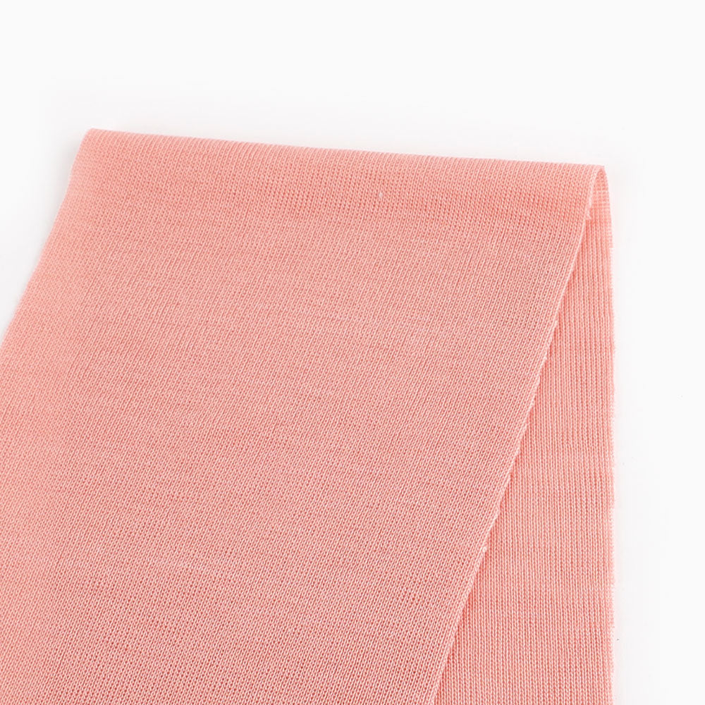 Tencel 1x1 Rib Knit - Salmon