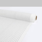 Pinstripe Rayon Challis - Ivory