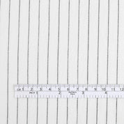 Pinstripe Rayon Challis - Ivory