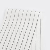 Pinstripe Rayon Challis - Ivory