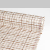 Brushed Plaid Cotton - Cookie