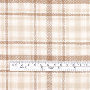 Brushed Plaid Cotton - Cookie