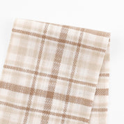 Brushed Plaid Cotton - Cookie