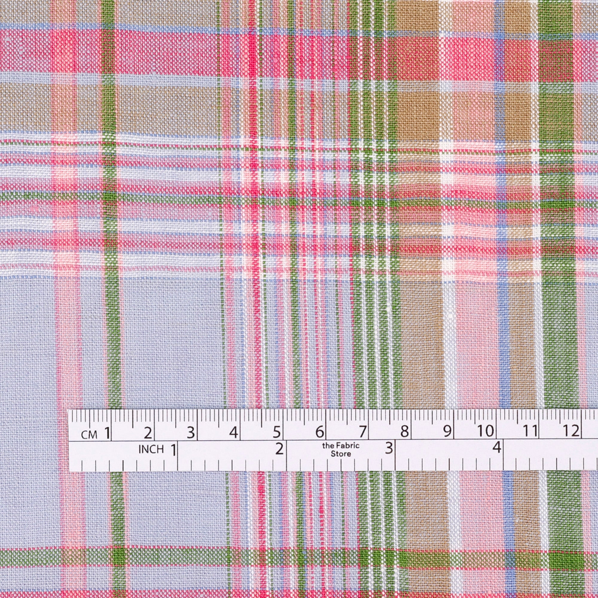 Plaid Cotton/Linen - Guava Tree
