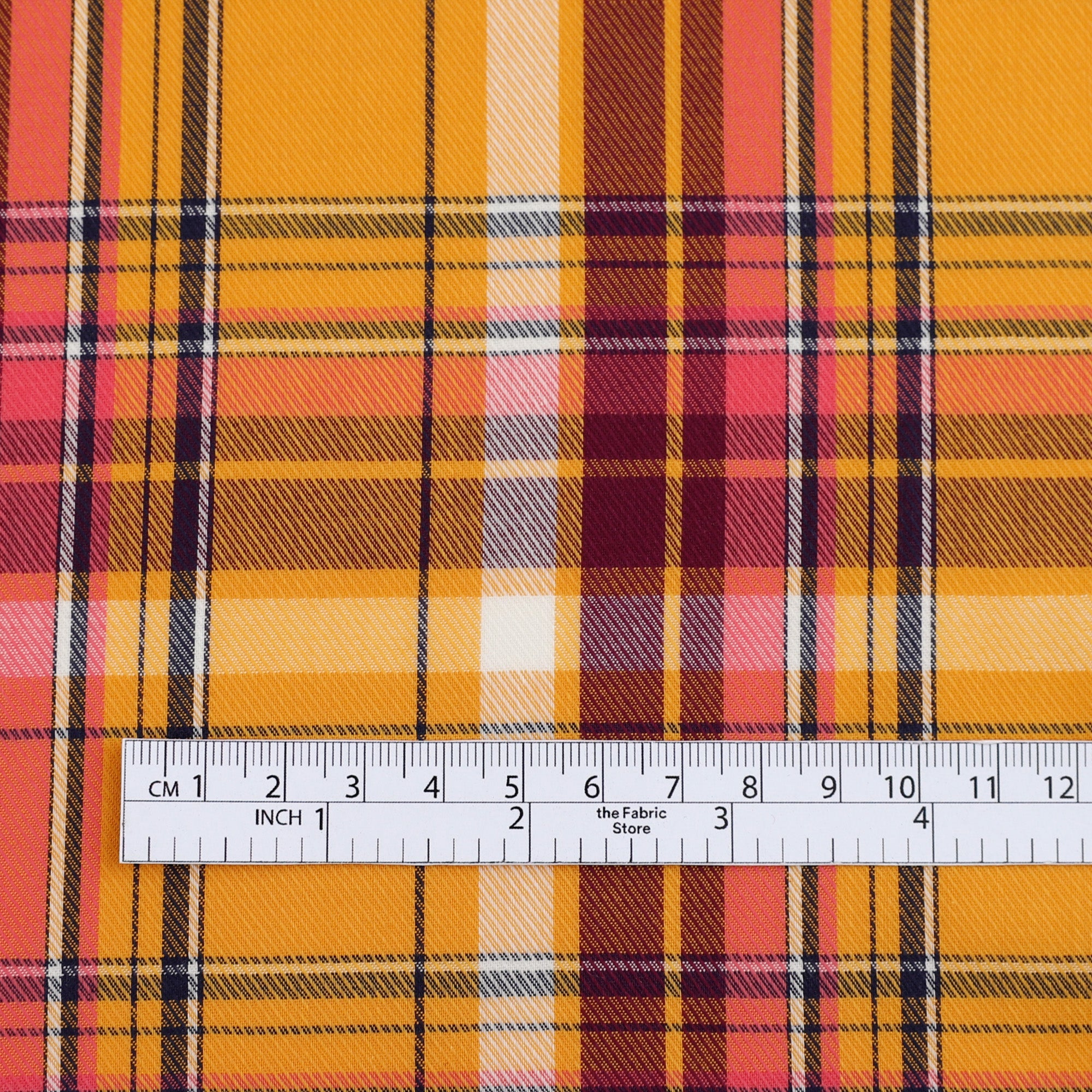 Lightweight Plaid Twill Cotton/Rayon - Fruit Salad (1.6m Bundle)