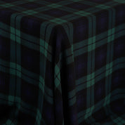 Plaid Viscose Double Georgette - Malachite (2nd Grade)